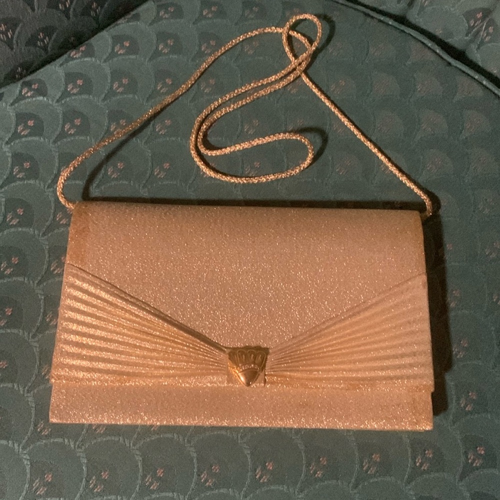 Glitzy Gold Clutch Purse